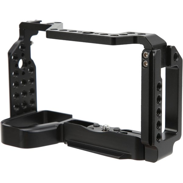 Klatka Ochronna Na Kamerę Wideo Ze Stopu Aluminium Do Aparatu Sony A6600 Z Mocowaniem Typu Zimna Stopka Black-image