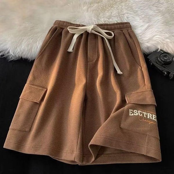 Nowe Letnie Spodenki MęSkie LuźNe I Wszechstronne Cienkie Spodnie PięCiopunktowe High Street Hip-Hop Codzienne Spodnie M-image