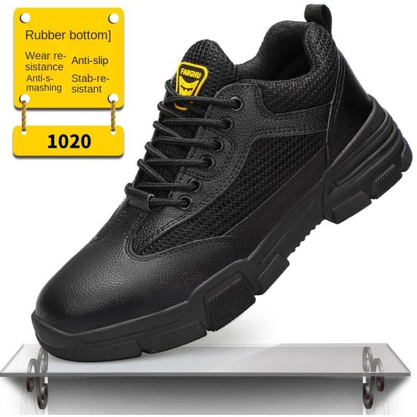 Zapatos De Seguridad Laboral Antiaplastastamiento Y AntipenetracióN Para Hombre, Zapatos De ProteccióN De Seguridad Para El Trabajo CóModos Y Resistentes Al Desgaste 43-image