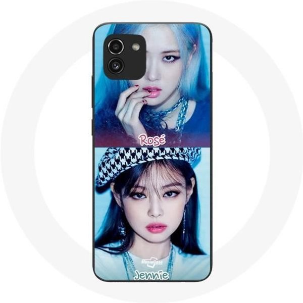 Funda Para Samsung Galaxy A03 - Maniacase - Blackpink - Silicona - Flexible - K-Pop Negro-image