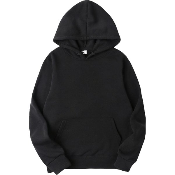 MęSka ZwykłA Bluza Z Kapturem, Swobodna Bluza Z Kapturem, Z DłUgim RęKawem, Klasyczne Topy M Black-image