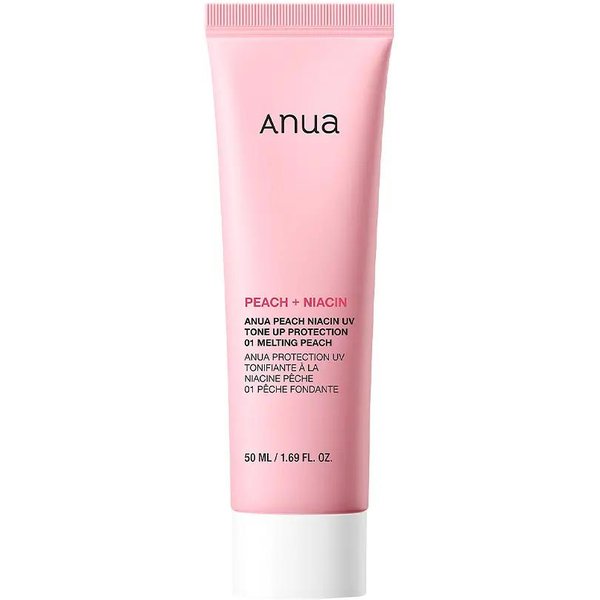 Anua Brzoskwiniowy Niacynamid UV Tone-Up Protection RozpłYwająCa Brzoskwinia Codzienny Krem Z Filtrem SPF50+ Pa++++ 50Ml-image
