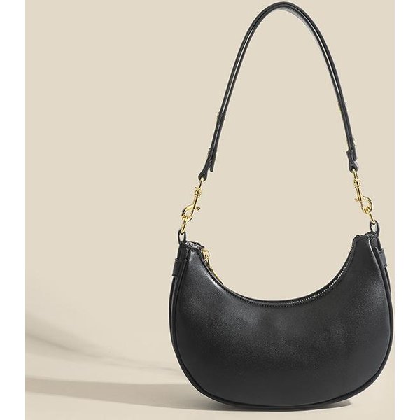DiseñO Nicho Bolso Retro Sobaco Bolso De Hombro Texturizado Bolso De Media Luna Silla De Montar Lujo Ligero Bolso VersáTil De Mano Cruzado Gray-image