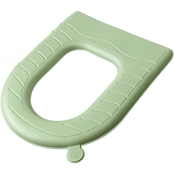 Funda De Asiento De Inodoro Impermeable De Eva, Gruesa, Universal Para Las Cuatro Estaciones. Verde-image