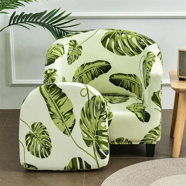 Elastyczny Pokrowiec Na Fotel Klubowy Geometryczny Dzielony Styl Fotel Sofa Narzuta RozciąGliwy Spandex Pokrowce Na Kanapę Z Pokrowcem Na Siedzisko Salon-image