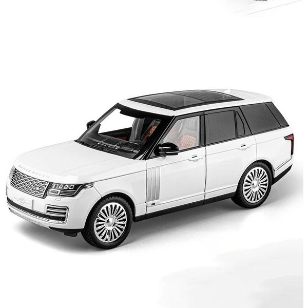 DużY Rozmiar 1:18 Model Samochodu Zabawka Range Rover Stop Metal Diecast DźWięK I ŚWiatłO SUV Pojazd Terenowy Miniaturowe Modele Na Prezenty Dla Dzieci-image