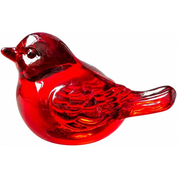 KryształOwa Figurka Ptaka Dekoracyjna RzeźBa Minimalistyczny Kreatywny Design Ozdoba Na Stół Biurko PółKę Do Domu Biura One Size Czerwony-image