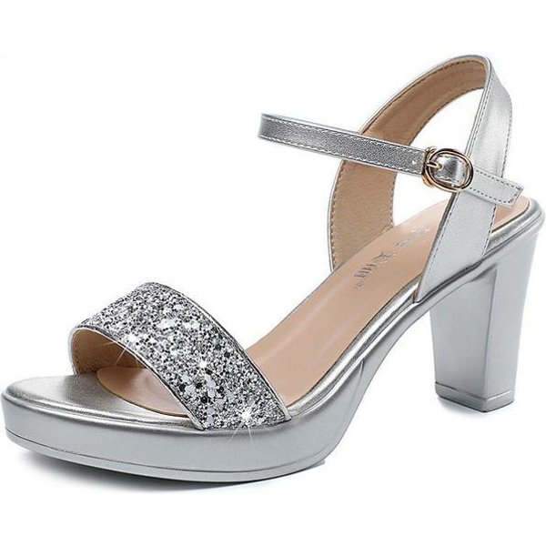 Zapatos De TacóN Alto Con Plataforma Gruesa Para Mujer, Sandalias De Verano Con Plataforma Gruesa Y TacóN Alto, Tallas 34-43, Para Fiesta Y Moda. 41-image