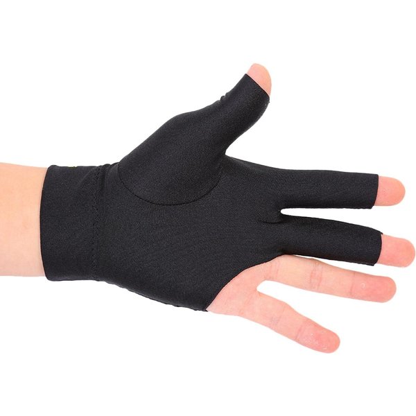 Guantes De Billar De Snooker, Billar, Tirador, Taco De Billar, Mano Izquierda, Abiertos, Tres Dedos, Guante De Spandex-image