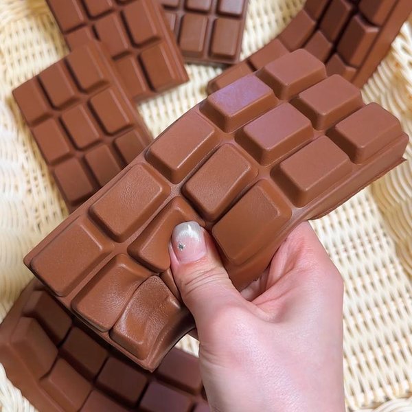 1/3 Szt. Symulowana Czekolada Squishy Zabawka Do ŚCiskania PU MięKka Powolny PowróT Fidget Zabawki OdstresowująCe Sensoryczne Zabawki Do ŚCiskania Brown-image