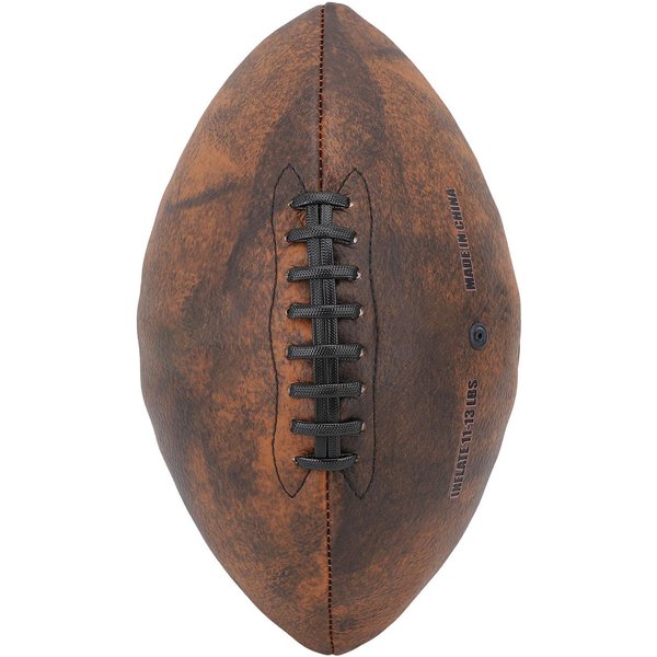 BalóN De FúTbol De Entrenamiento Talla 9 BalóN De Rugby PU Agarre CóModo DiseñO Vintage Duradero FúTbol Deportivo Para Partido-image