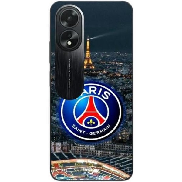 Funda Para Oppo A58 Con El Logo Del PSG En El Estadio Y La Torre Eiffel Por La Noche Maniacase-image