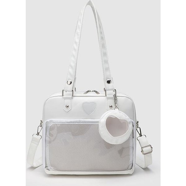 Bolso PequeñO Para Comida, Dolor, Casual, Para Estudiantes, Bandolera, Uniforme, Para NiñAs, Para El DíA A DíA, Para Ir Al Trabajo, Bolso De Mano De Un Hombro Blanco-image