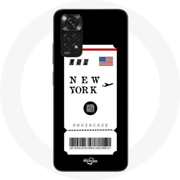 Funda Para Xiaomi Redmi Note 11 4G Billete De AvióN Nueva York-image