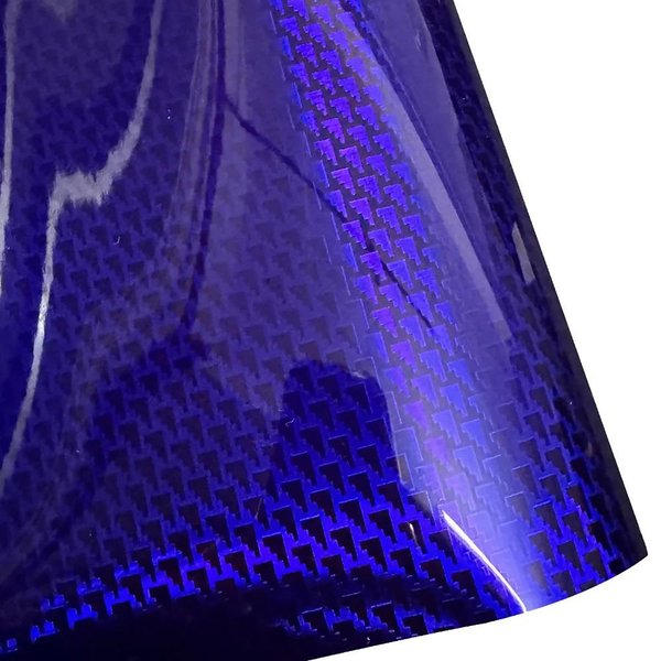 50X30Cm 152X10Cm Folia Winylowa Z WłóKna WęGlowego Efekt 3D Folia Naklejka Do Samochodu Motocykla DIY BLUE-30*50CM-image