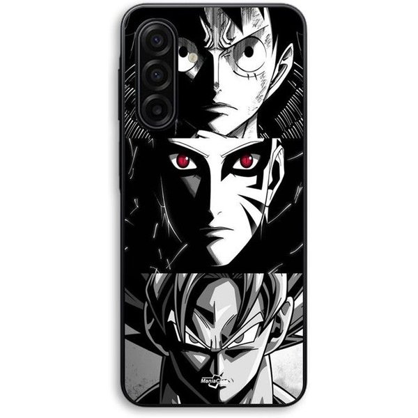 Coque De TéLéPhone - Maniacase - Samsung Galaxy A17 - Souple - Silicone TPU - Noir Et Blanc-image