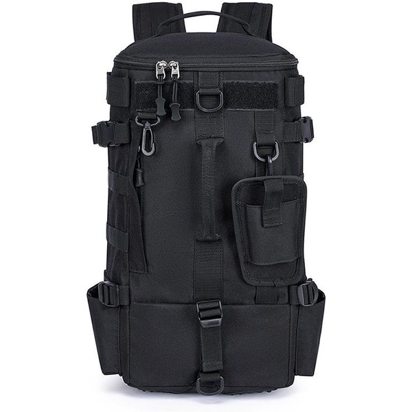 Mochila TáCtica De Pesca Camping Multifuncional Caja De Pesca Almacenamiento De Aparejos Con Soporte Para CañA Almacenamiento De Equipo Bolsa Exterior Para Hombre-image