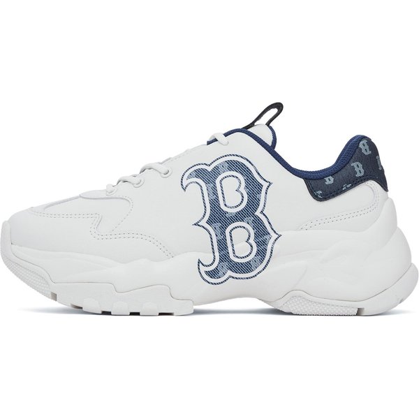 MLB DużA PiłKa Grube Wygodne Wszechstronne PodwyżSzająCe Niski Top Tata Buty Unisex Trampki BiałE 3ASHBDM4N-43NYS 39-image