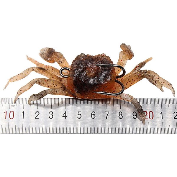 3 Sztuk 10Cm 30G MięKkie PrzynęTy Krab Sztuczna PrzynęTa MięKka PrzynęTa Na Ryby Z Ostrym Haczykiem-image
