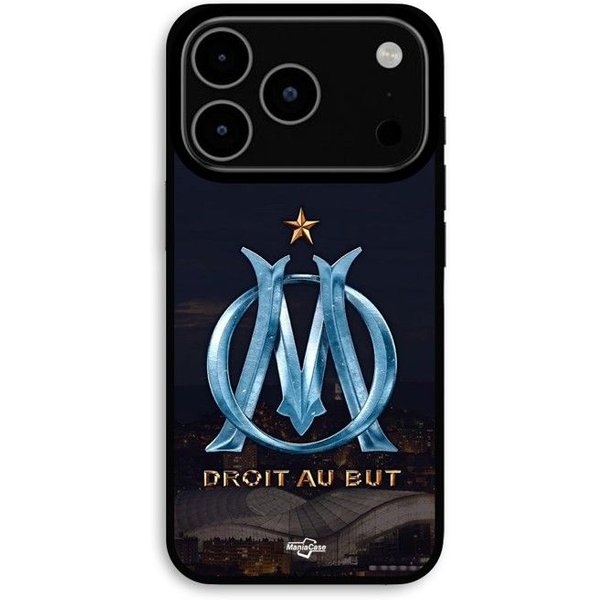 Funda Para Iphone 17 Pro Max Logo Om Azul Y Dorada Estadio Maniacase Negro-image