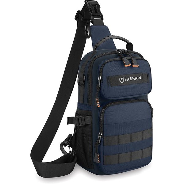 Wielofunkcyjne MęSkie Saszetki Na Pas, Torba Na Ramię, Plecak, Wysokiej JakośCi Torby Crossbody Dla MężCzyzn, Modna, Casualowa MęSka Torba, Pakiet Na Klatkę Piersiową, Sac 18Cmx32Cmx8Cm-image