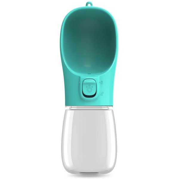 Botella De Agua PortáTil Para Perros PequeñOs Y Grandes, Cuenco Para Caminar Al Aire Libre, Botella De Agua De Viaje Para Cachorros, Cuenco Para Beber Para Gatos, Suministros Para Perros 300Ml-Pet Turquesa-image