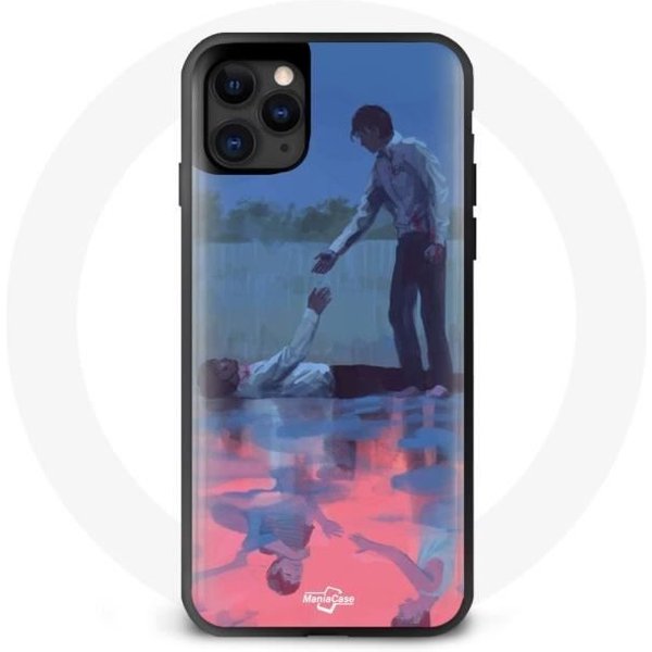 Funda Maniacase Para Iphone 13 Pro Max Squid Game Seong Gi Hun Nº 456 Y Cho Sang Woo Nº 218 Negro-image