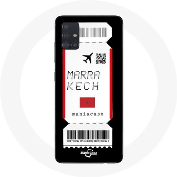 Funda Samsung Galaxy A51 Billete De AvióN Marrakech Marruecos-image