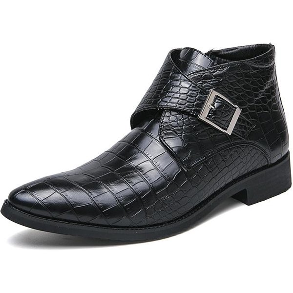 Kowbojskie Buty MęSkie Oryginalne SkóRzane Buty MęSkie Buty Luksusowe Buty Wysokiej JakośCi Sukienka Booty Man Casual Sneakers Buty MęSkie Kostki 45 Black-image