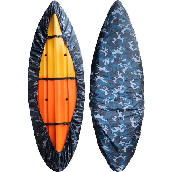 Cubierta Para Kayak, Cubierta Impermeable Resistente A Los Rayos UV Para Kayak, Cubierta Antipolvo Para Almacenamiento De Kayak Para Exteriores, Para Barco Y Kayak M For Kayak Length 3.1 - 3.5M-image