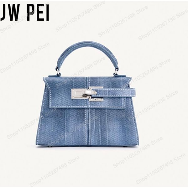 JW PEI Elise Bolso Cruzado De Cuero Para Mujer Elegante Bolso De Mano Con Asa Superior Bolso De Hombro Minimalista Inspirado En DiseñAdor Bolso De Oficina S(20X13.5X7Cm) Gray-image