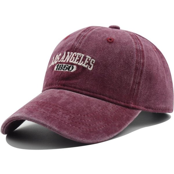 Modna Casualowa Czapka Baseballowa Dla Kobiet MężCzyzn BawełNiana MięKka Czapki Z Daszkiem Unisex Haft Los Angeles Snapback Czapka Turystyczna Ochrona Przeciw SłOńCu Czapki-image