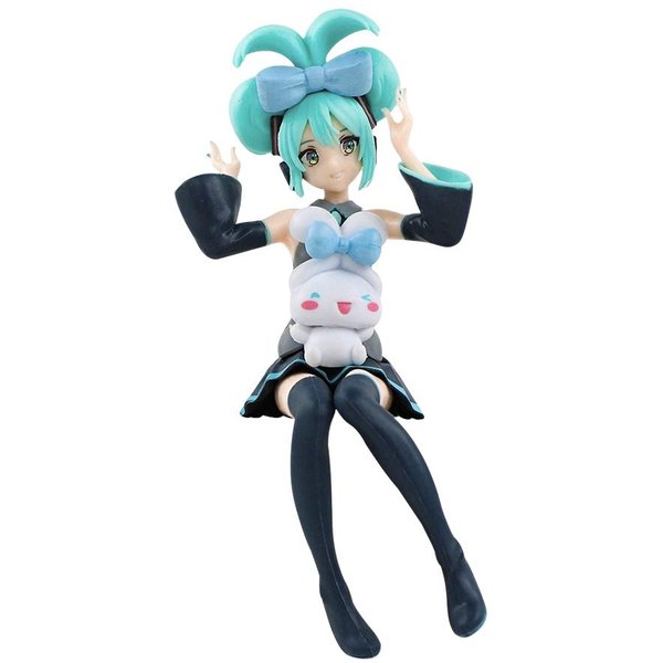 21Cm Figurka Anime Hatsune Miku W Pozycji SiedząCej Modna Subkultura Figurka Akcji Miku Idealny Prezent Na BożE Narodzenie Model Kolekcjonerski Z PVC Lalka Zabawka-image