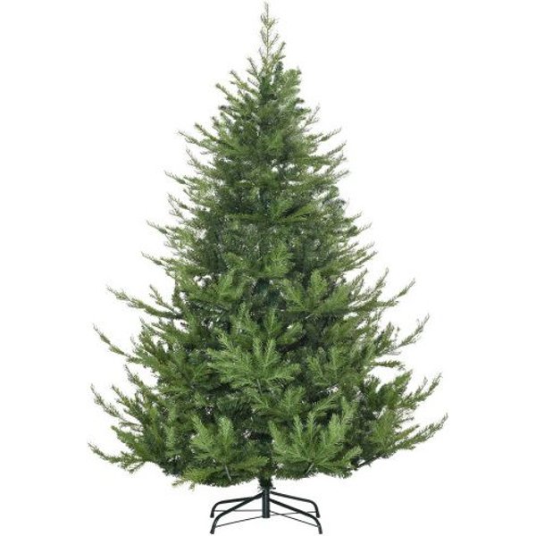 ÁRbol De Navidad Homcom, 180 Cm, Artificial, Ramas Densas, 1942 Puntas, Verde, Para Decoraciones Festivas-image