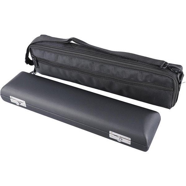 Set De Bolsa De Cuero Para Flauta De 16 Agujeros Soporte De Almacenamiento Para Transporte De Flauta Para Instrumento Musical Black-image