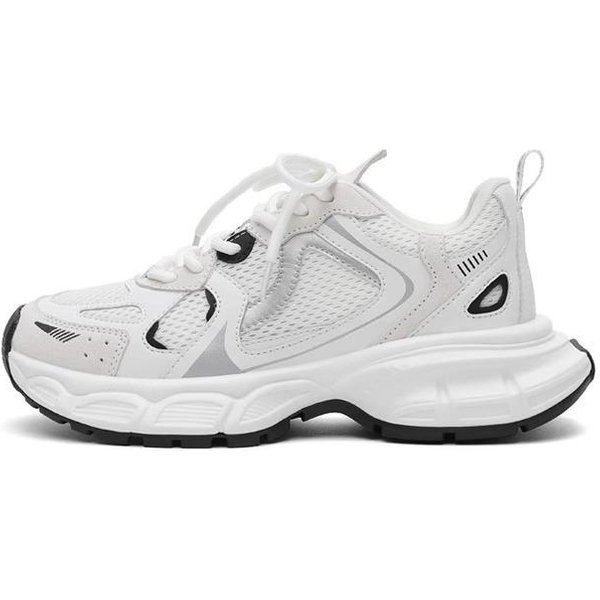 Zapatillas De Padre De Cuero Para NiñOs Primavera Y Verano Nuevas VersáTiles Suela Gruesa Alargadoras Transpirables Ligeras Zapatillas Deportivas Casuales 40-image