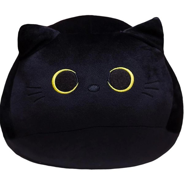 25 Cm Kawaii Czarny Kot Pluszowa Zabawka MięKka Wypchana ZwierząTko Poduszka Czarny Kot Pluszowa Lalka Zabawki Dla NiemowląT Pluszak BożE Narodzenie Prezent Dla Dzieci Dziewczynek-image