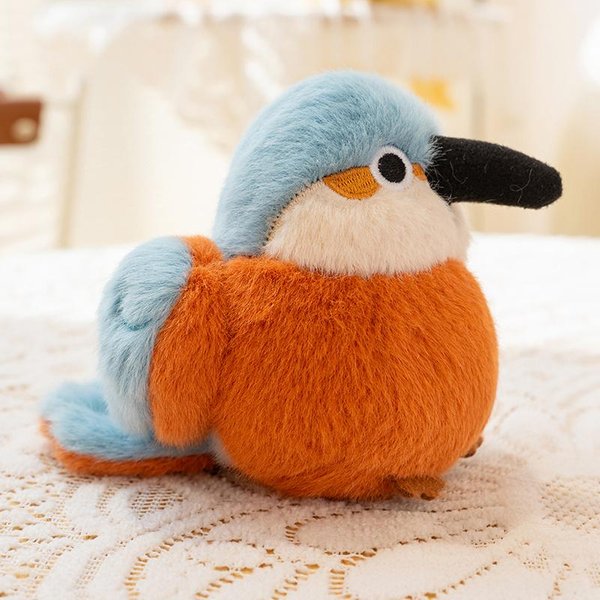 Lindo PáJaro De Peluche Juguete Suave PáJaro Carpintero MartíN Pescador GorrióN MuñEco PáJaro TemáTico TucáN Toco Animal De Peluche Regalo De CumpleañOs Para NiñA 10-11Cm-image