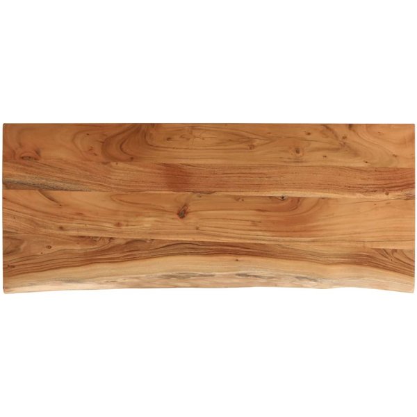 Tablero De Mesa 100X40X3.8 Cm Rectangular Madera Maciza De Acacia Borde Vivo-image
