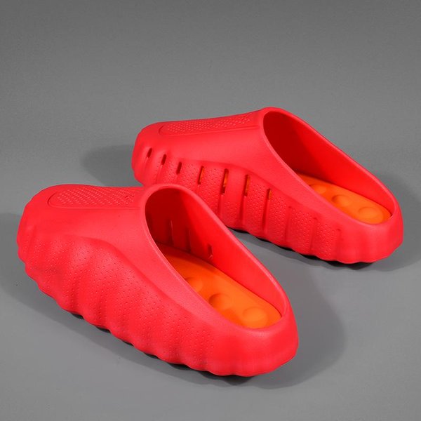 Nowe MęSkie Kapcie Outdoor MięKka Gruba Podeszwa Klapki OddychająCe SandałY AntypośLizgowe Kapcie ŁAzienkowe Lekkie Letnie SandałY PlażOwe 38-39-image