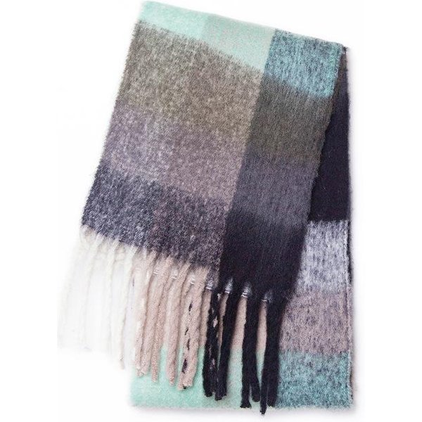 Luksusowy Zimowy Gruby CiepłY Szalik Damski Kaszmirowy Szal I Chusty Pashmina Zawiastka Bufanda Damska DłUgi FręDzle Echarpe 220X40Cm-image