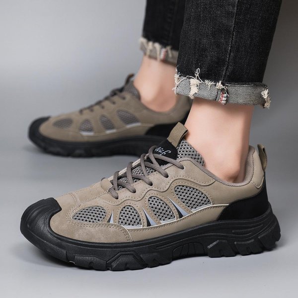Nuevos Zapatos Deportivos Casuales Para Hombre, Con Suela Gruesa De Malla Transpirable, Zapatos Para Trabajo Al Aire Libre, Zapatos Para Senderismo Y MontañIsmo 41-image