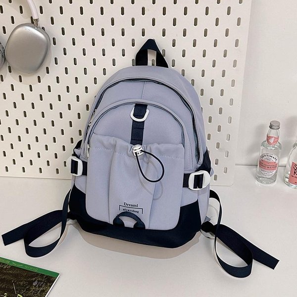 Mochila Escolar Grande De Estilo Coreano Relajado Mochila De Moda Casual VersáTil Estilo Universitario Mochila Para Clase Viajes Al Trabajo Y TutoríAs-image