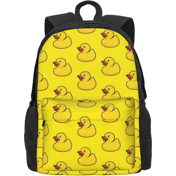 Wiele Kaczek Plecak Nadruk ZwierzęCy MęSki Poliester Plecaki PodróżNe DużE Kawaii Plecaki Szkolne Rucksack 36X32X10Cm-image