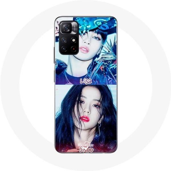 Funda - Blackpink - Xiaomi Redmi Note 11S 5G - Flexible - K-Pop - Lisa Y Jisoo Negro-image