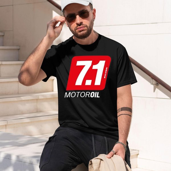 Camiseta TemáTica Malossi Hombre Mujer Manga Corta Estampada Unisex Streetwear Hip Hop Verano Top Hip Hop L Black-image