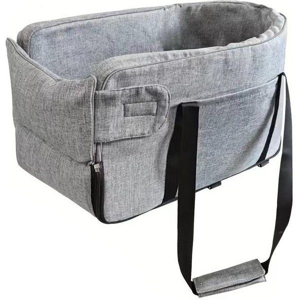 Asiento De Coche Para Mascotas, Cama Para Perros, DiseñO Impermeable, Reposabrazos Para Coche, Nido Para Perros PequeñOs, Asiento De Seguridad Delantero Antisuciedad-image