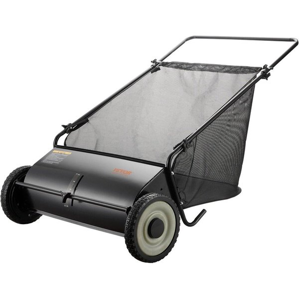 Barredora De CéSped Manual, Recolector De Hojas Y CéSped De 26 Pulgadas, Ruedas De Goma Resistentes Y Acero Engrosado De Alta Resistencia, Duradera Para Usar Con Gran Capacidad De 7 Pies CúBicos. Pie-image