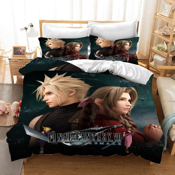 Juego De Funda NóRdica Regalo Infantil Juego Dibujos Animados EdredóN PoliéSter 3 Piezas Suave Transpirable Transpirable Funda NóRdica Ropa De Cama 135X200Cm-image