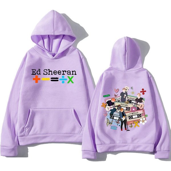 Ed Sheeran Tour 2024 Bluza Z Kapturem Z Nadrukiem Dwustronnym W Stylu Retro Hip Hop Z Kapturem Z Polaru Punk Odzież Sudaderas Soft Hoody XS White-image